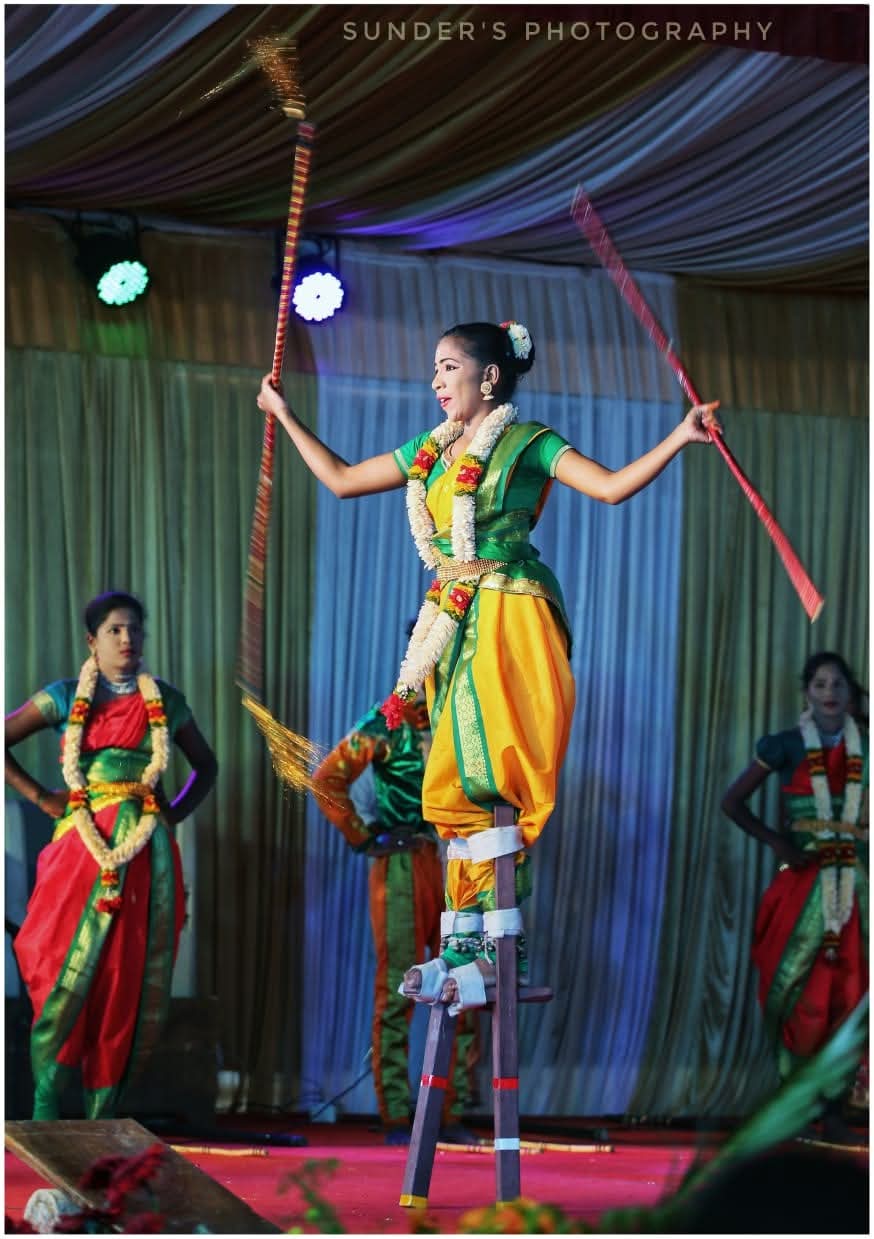 Silambam bamboo staff martial art